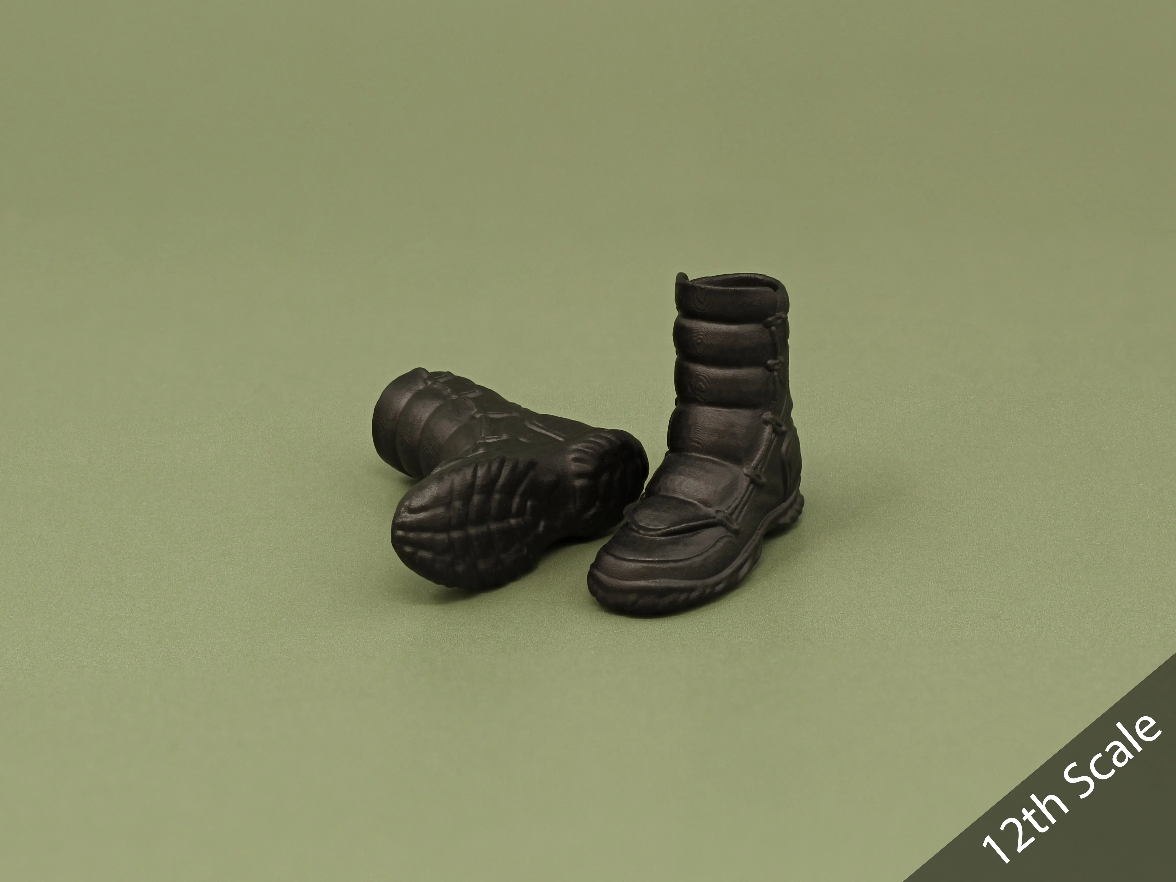 1/6 or 1/12 - Custom 3D - Armored Boots (Peg Type)