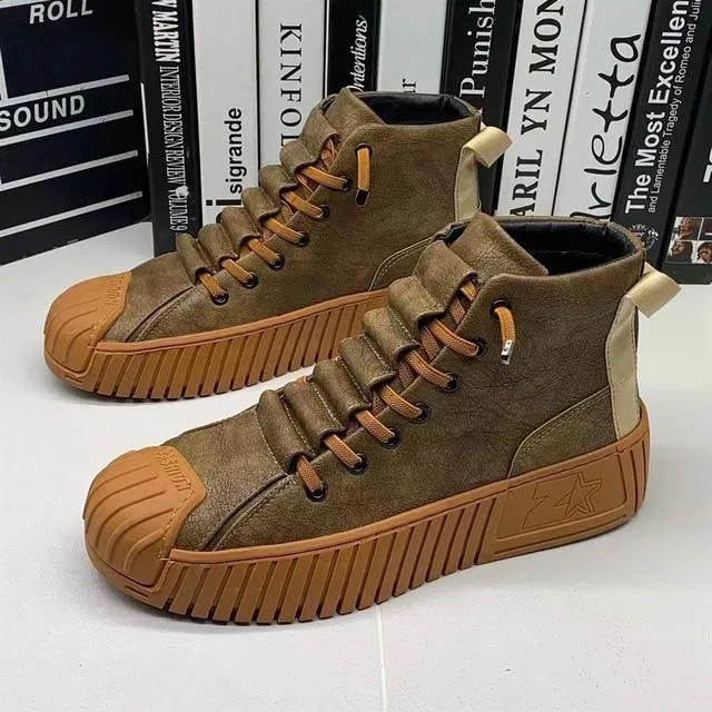 Amozae- Autumn and winter New Men Martin boots The increased boots Fashion casual shoes board shoes High quality 1115