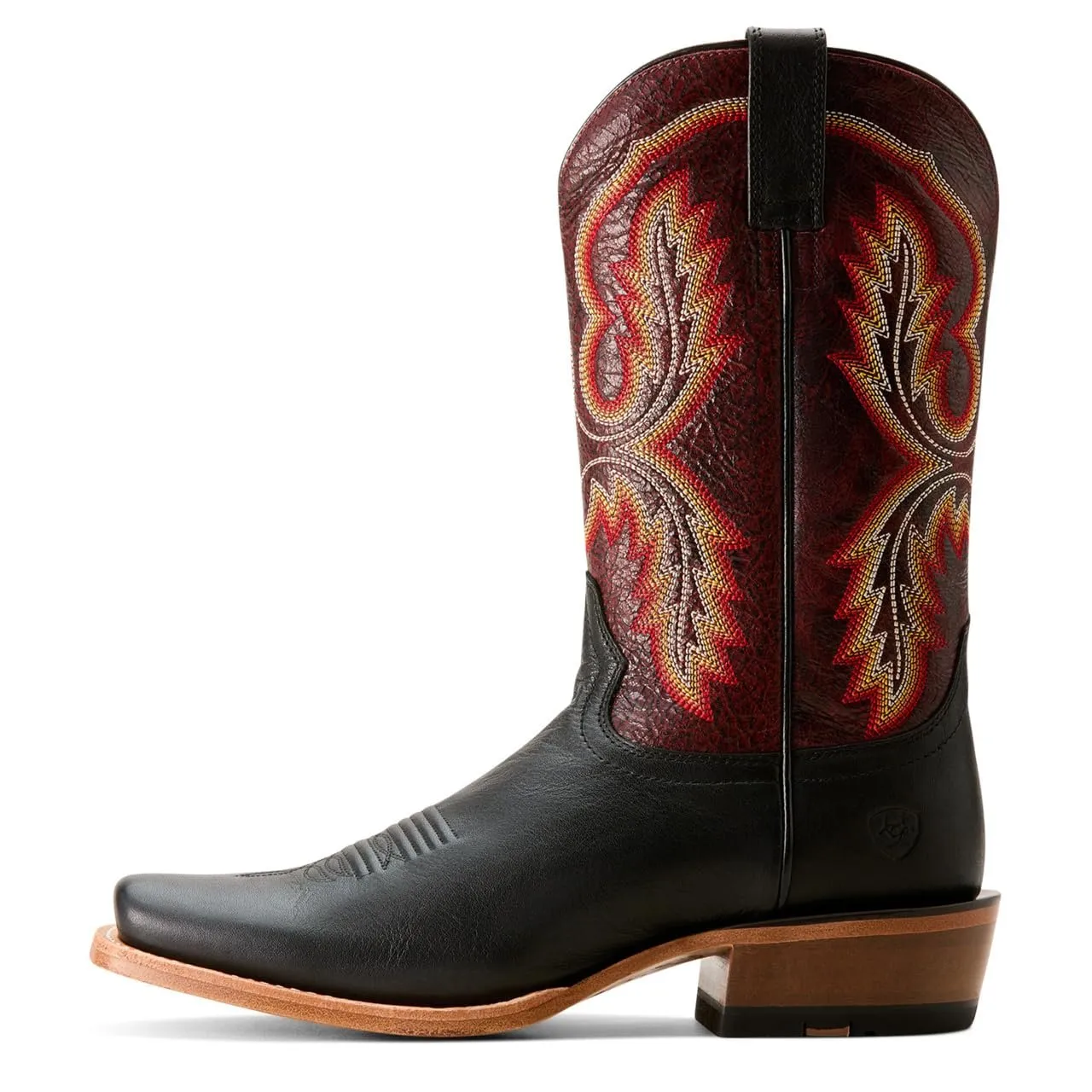 Ariat Men's Futurity Cashout Cowboy Boot Western, Midnight Black/Dark Brick