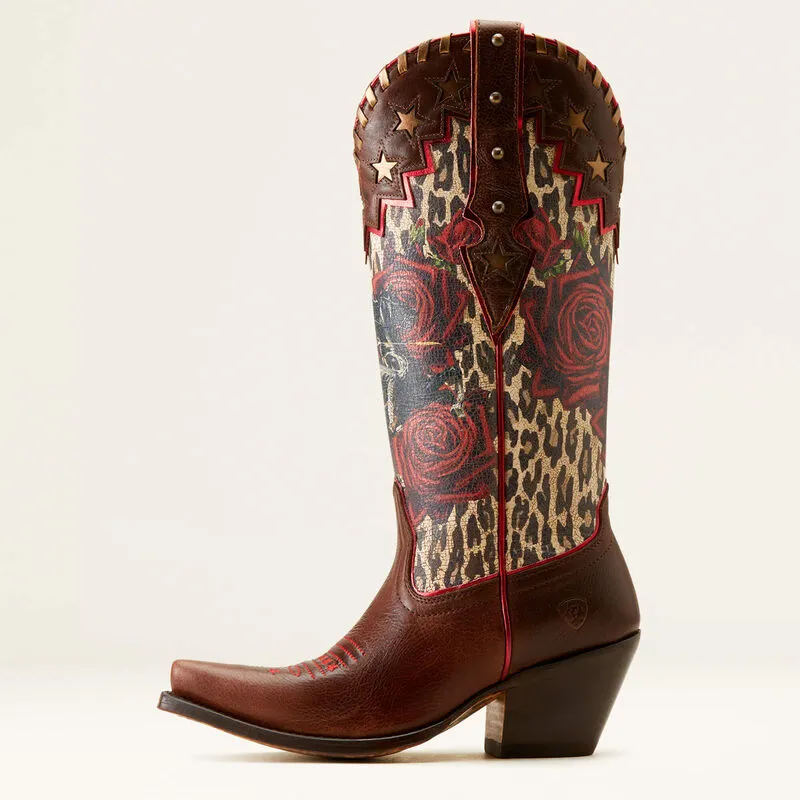 Ariat® Women's "X-Toe Rodeo Quincy" Western Boots - Deep Mahogany