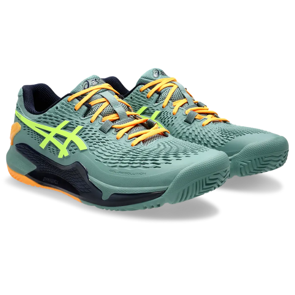 Asics Men's Gel Resolution 9 Padel Shoes Cleadon Safety Yellow