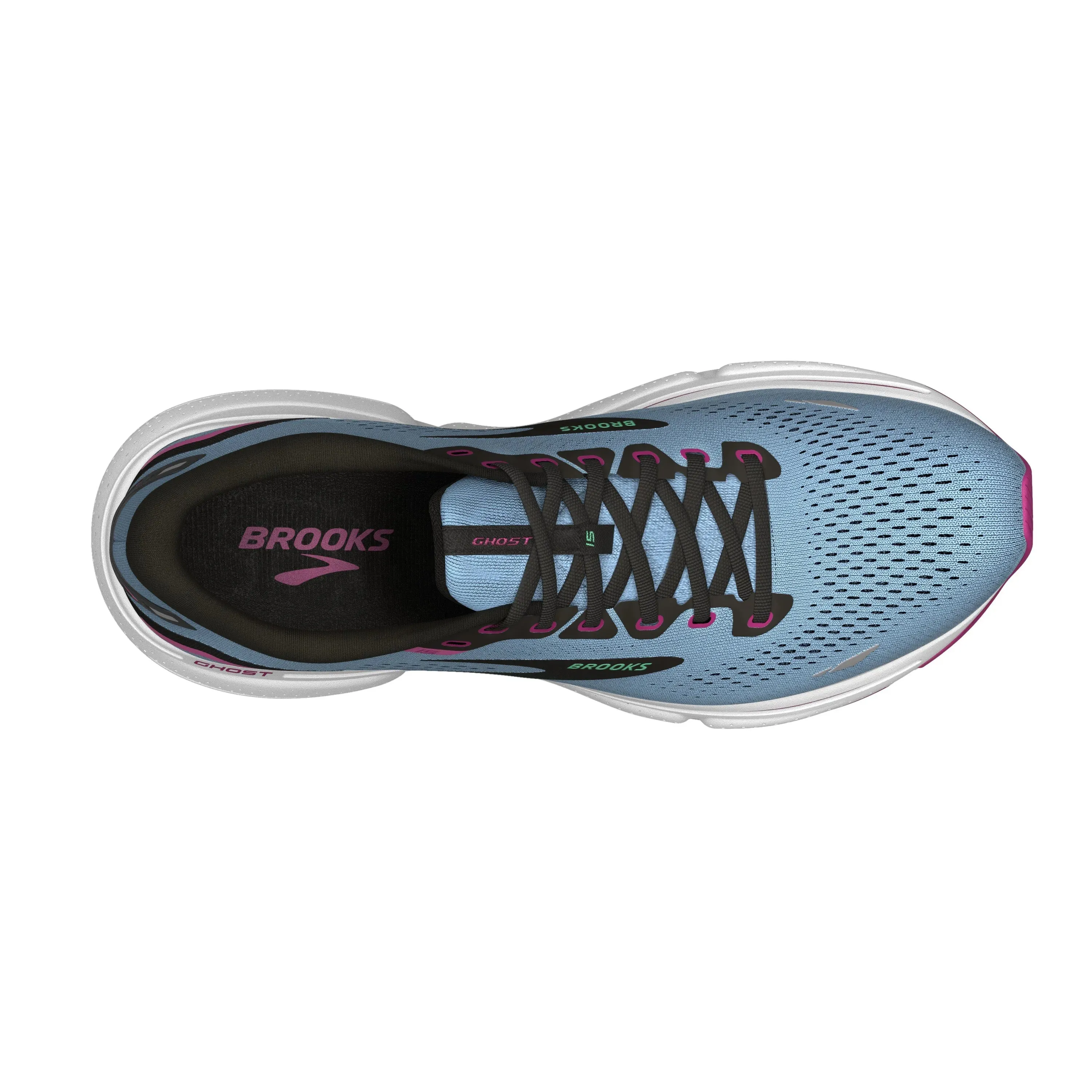 Brooks Ghost 15 Womens Road Running Shoes Blue