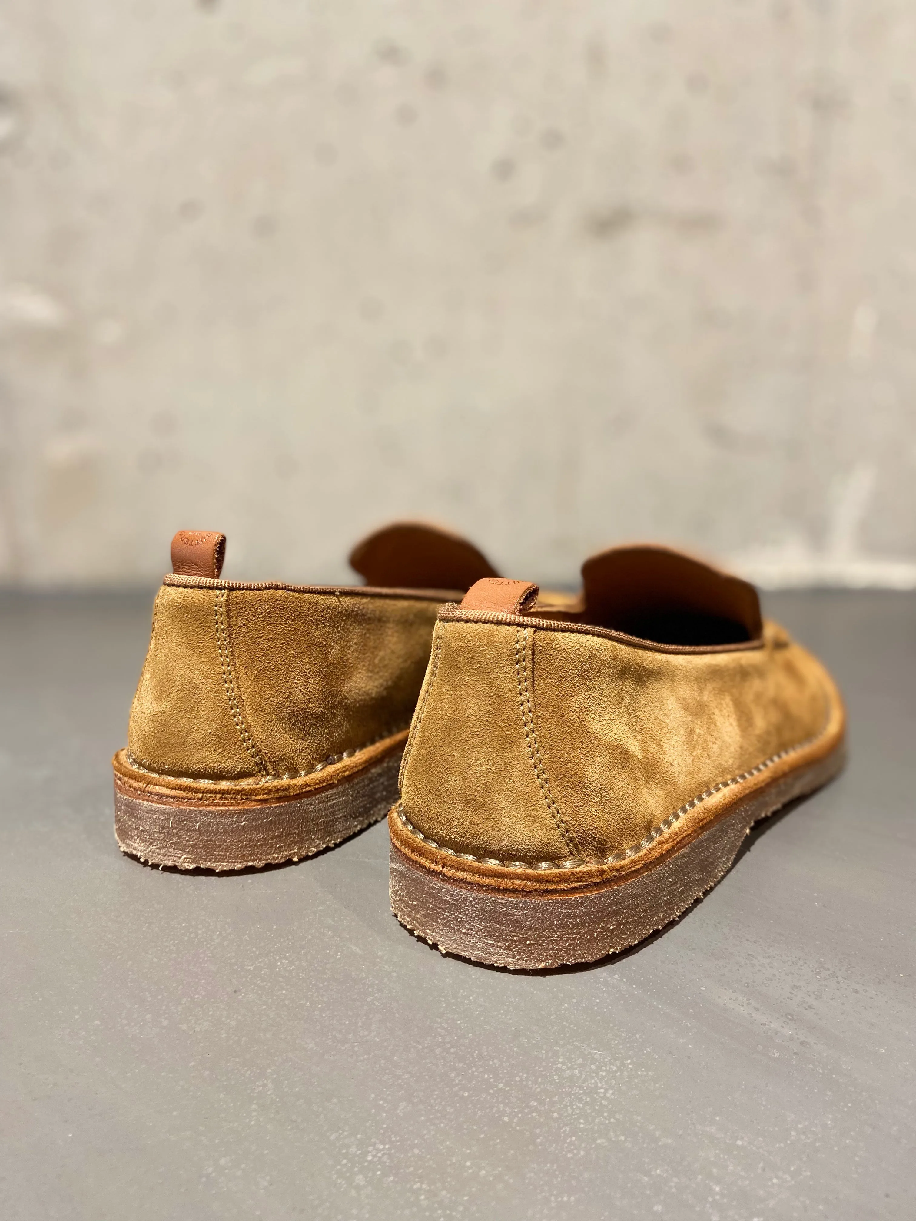 BUTTERO ARGENTARIO LOAFER SUEDE TAN