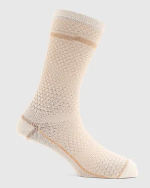 Cotton Beige Printed Socks - Redcliff