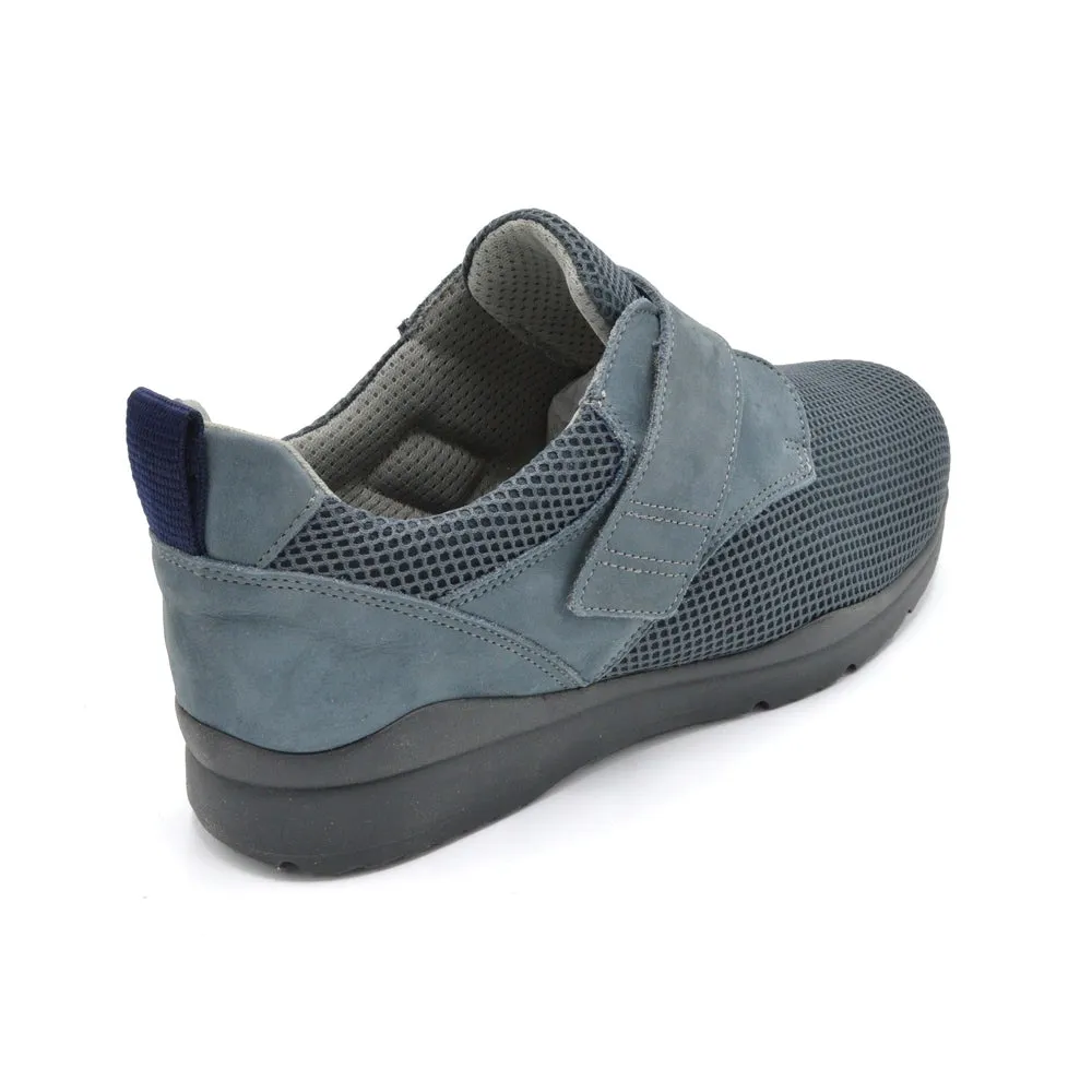 DB Andy - Extra Wide Fitting Velcro Close Shoe- 6V (6E-8E) - Grey