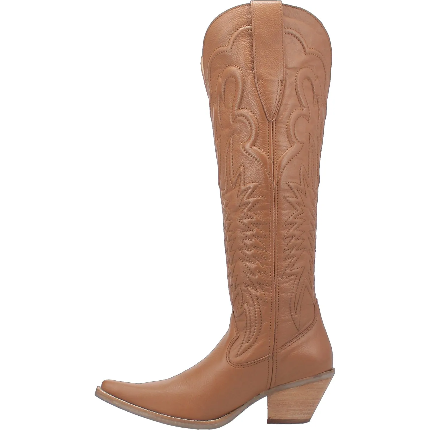 Dingo Womens Raisin Kane Brown Leather Cowboy Boots