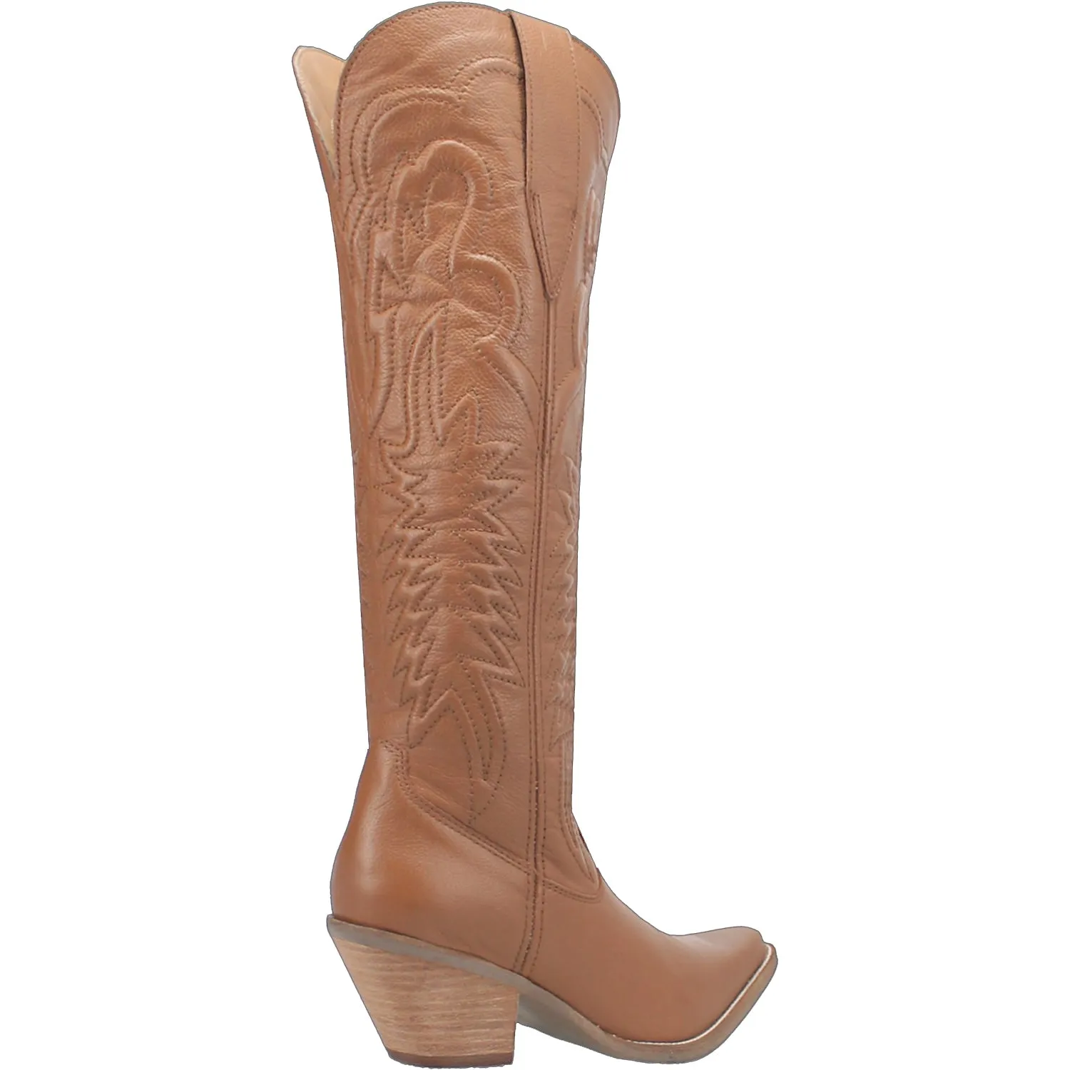 Dingo Womens Raisin Kane Brown Leather Cowboy Boots