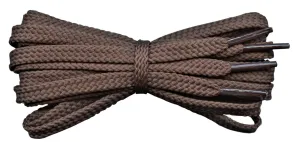 Flat 6 mm Brown Shoe Laces for Trainers and Sports Shoes.