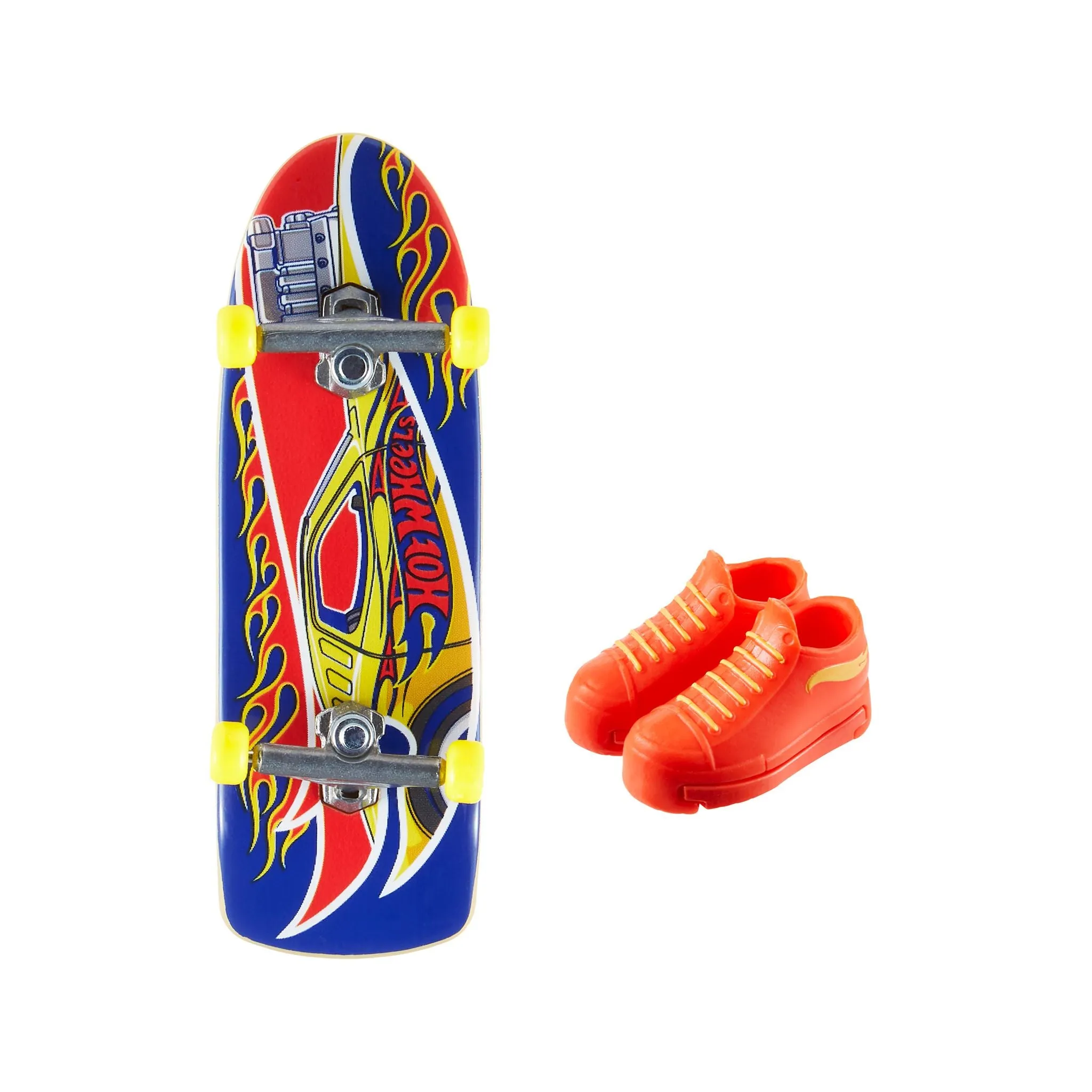 Hot Wheels Skate Fingerboard Single Pack Hw Undisputed 3/4 Flame Tamer