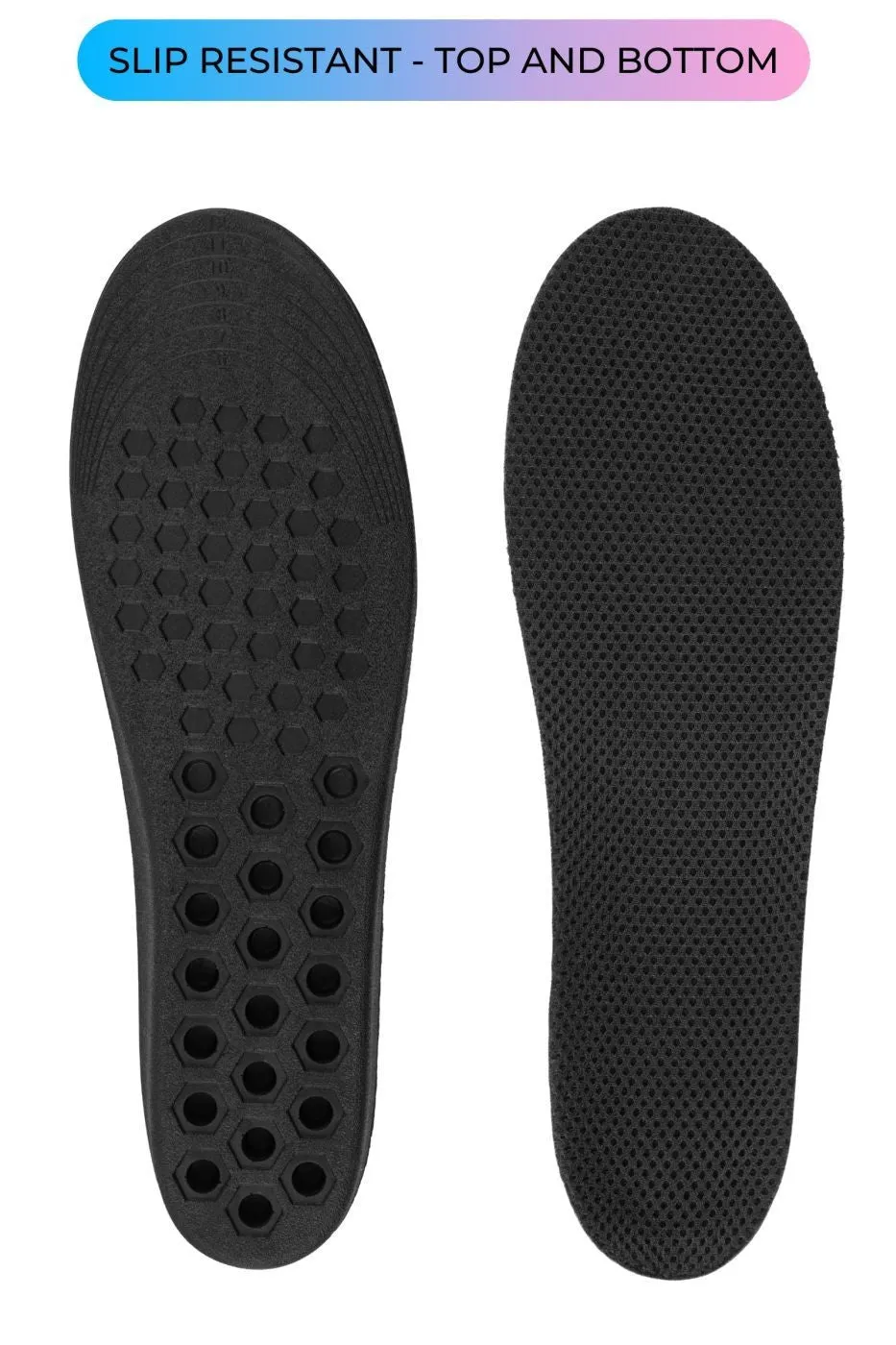 IK207 - Breathable Comfort Height Enhancing Shoe Insoles For Men - 3.2 CM | 1.25 INCH Taller