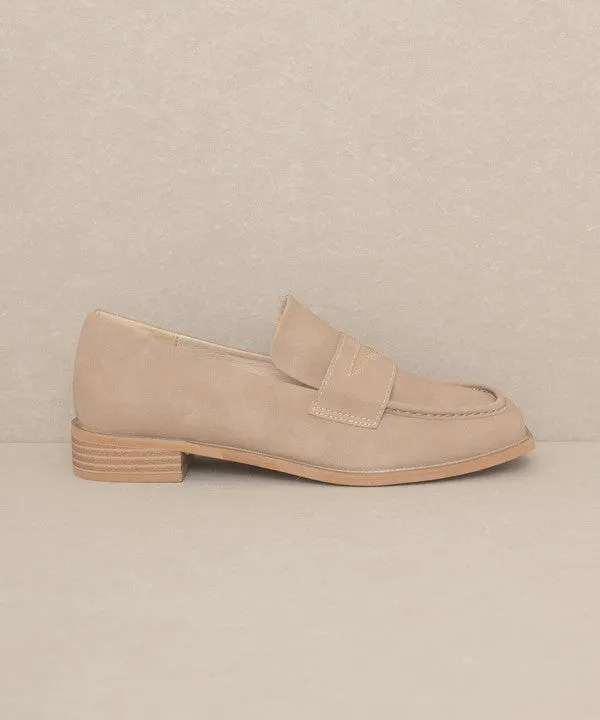 June - Square Toe Penny Loafers