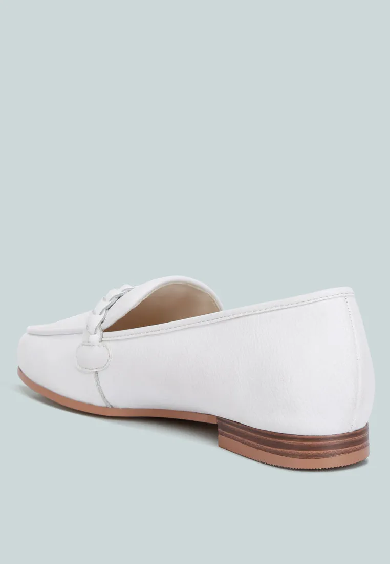 Kita Braided Strap Detail Loafers