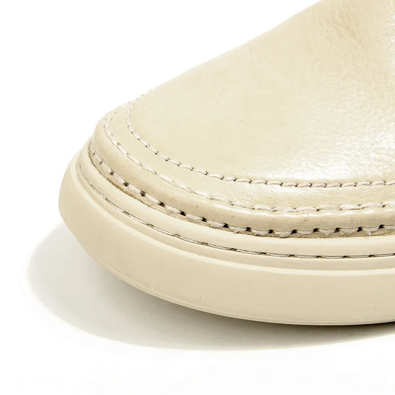 Lux Cow Leather Slip-on Loafers