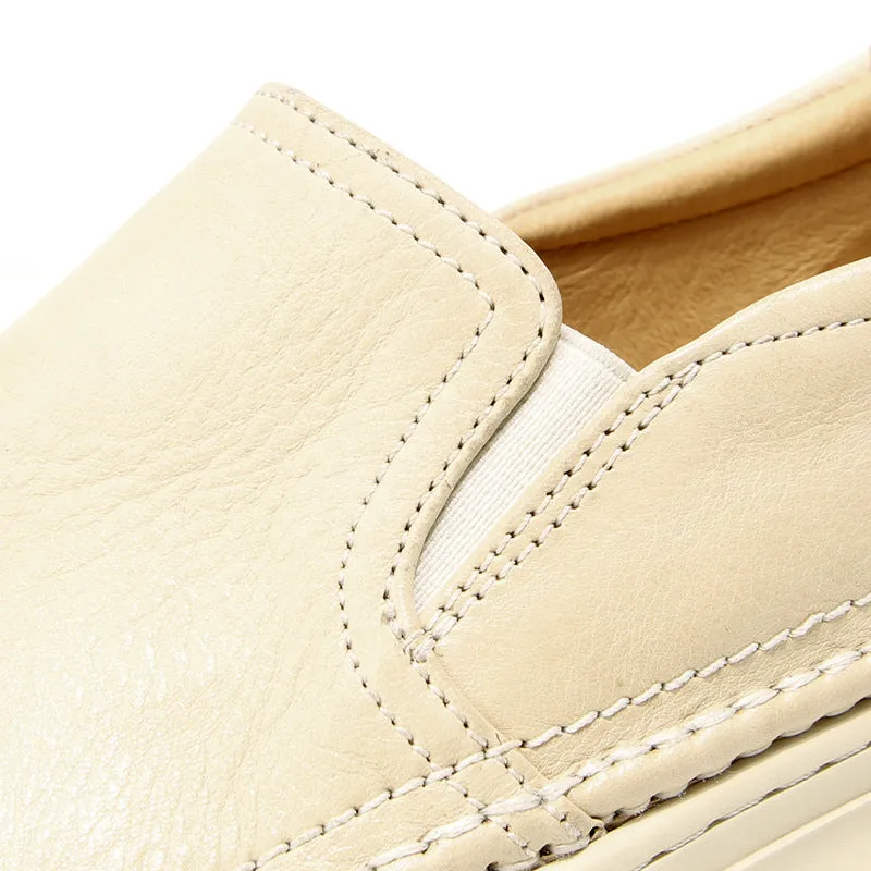 Lux Cow Leather Slip-on Loafers