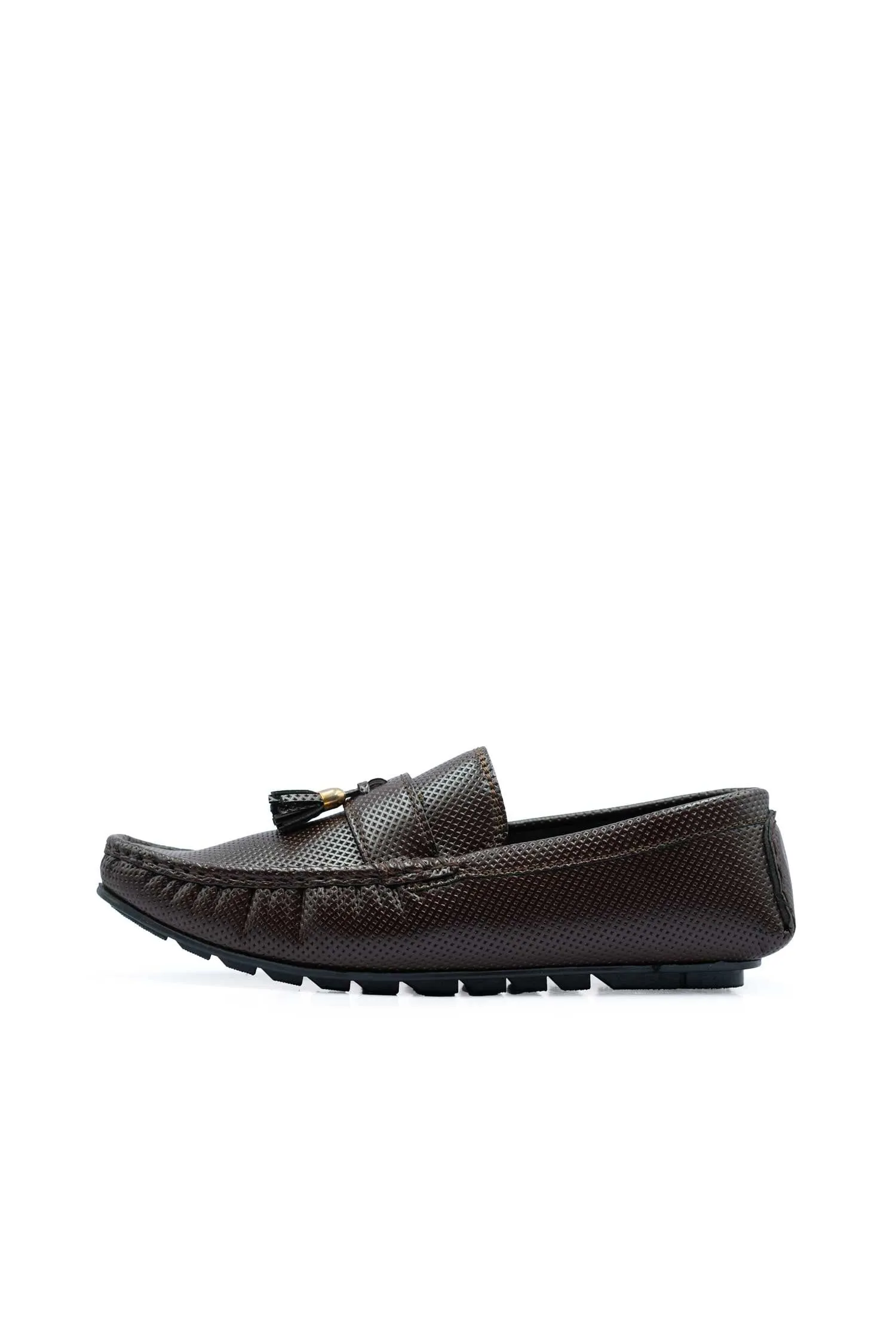 Men's Perforated Tassel Design Loafers