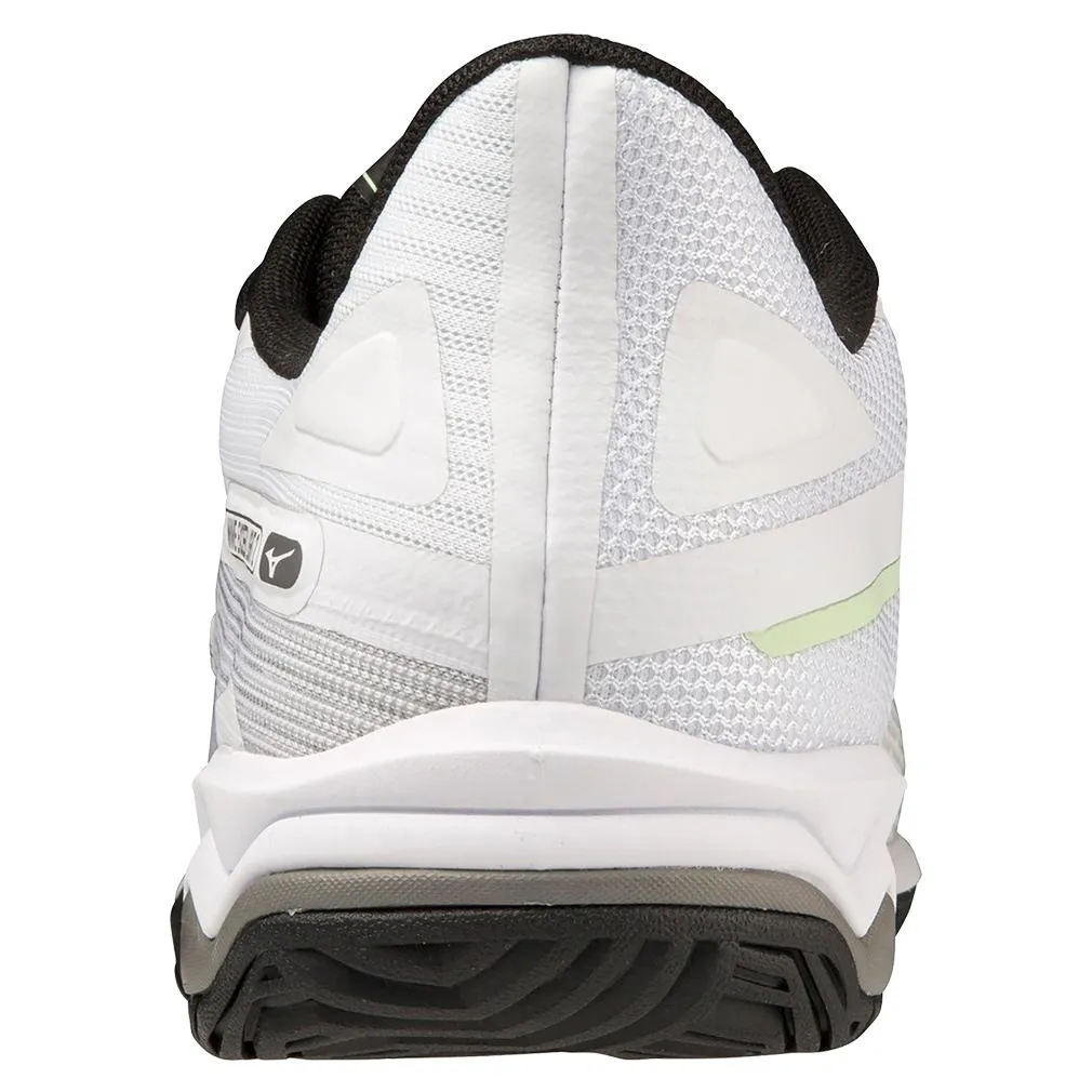 Men's Wave Exceed Light 2 AC Tennis Shoes White and Metallic Grey