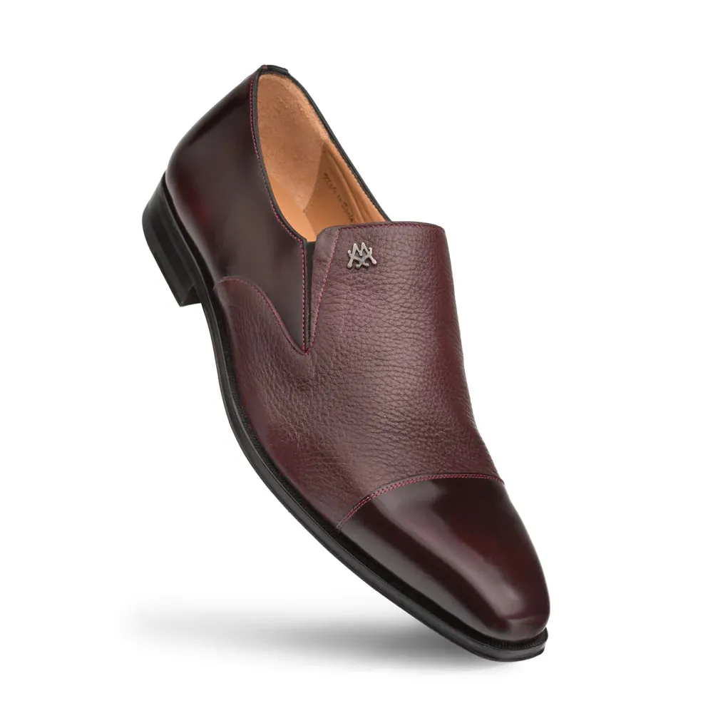 Mezlan Milani Slip on Italian Loafer Shoe - Burgundy