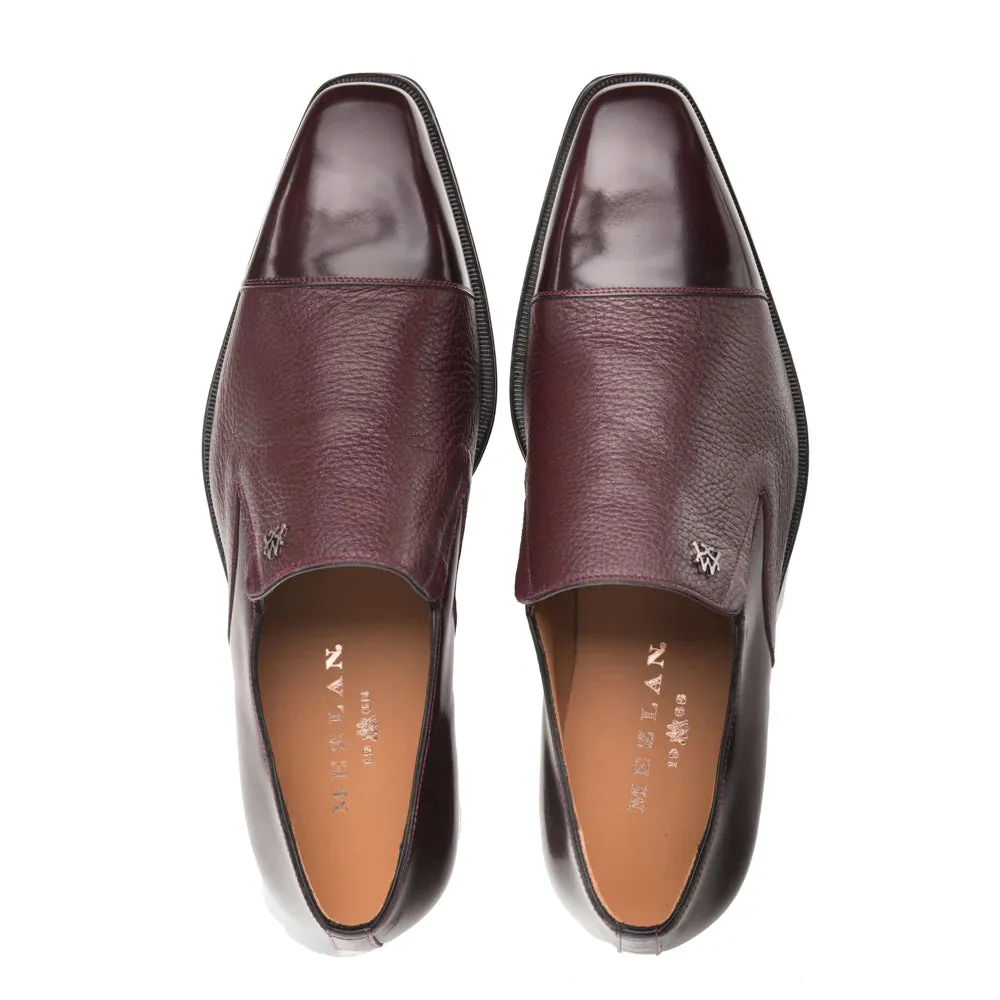 Mezlan Milani Slip on Italian Loafer Shoe - Burgundy