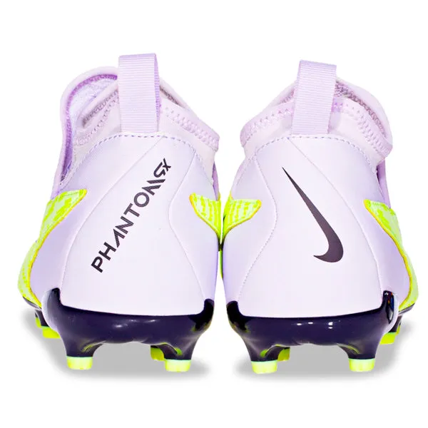 Nike Jr. Phantom GX Academy DF FG/MG Soccer Cleats (Barely Volt/Gridiron)