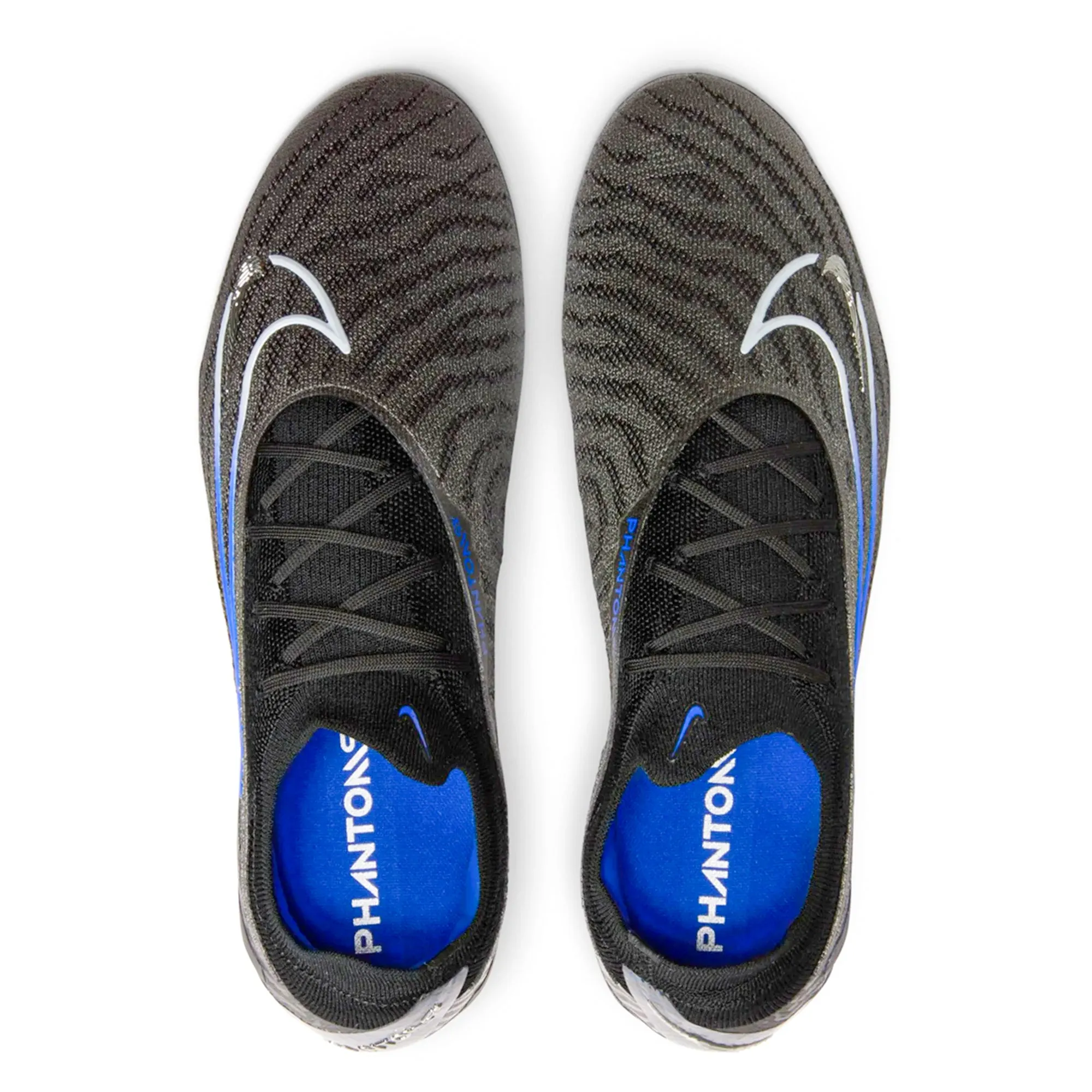 Nike Phantom GX Elite AG-Pro Soccer Cleats (Black/Chrome-Hyper Royal)