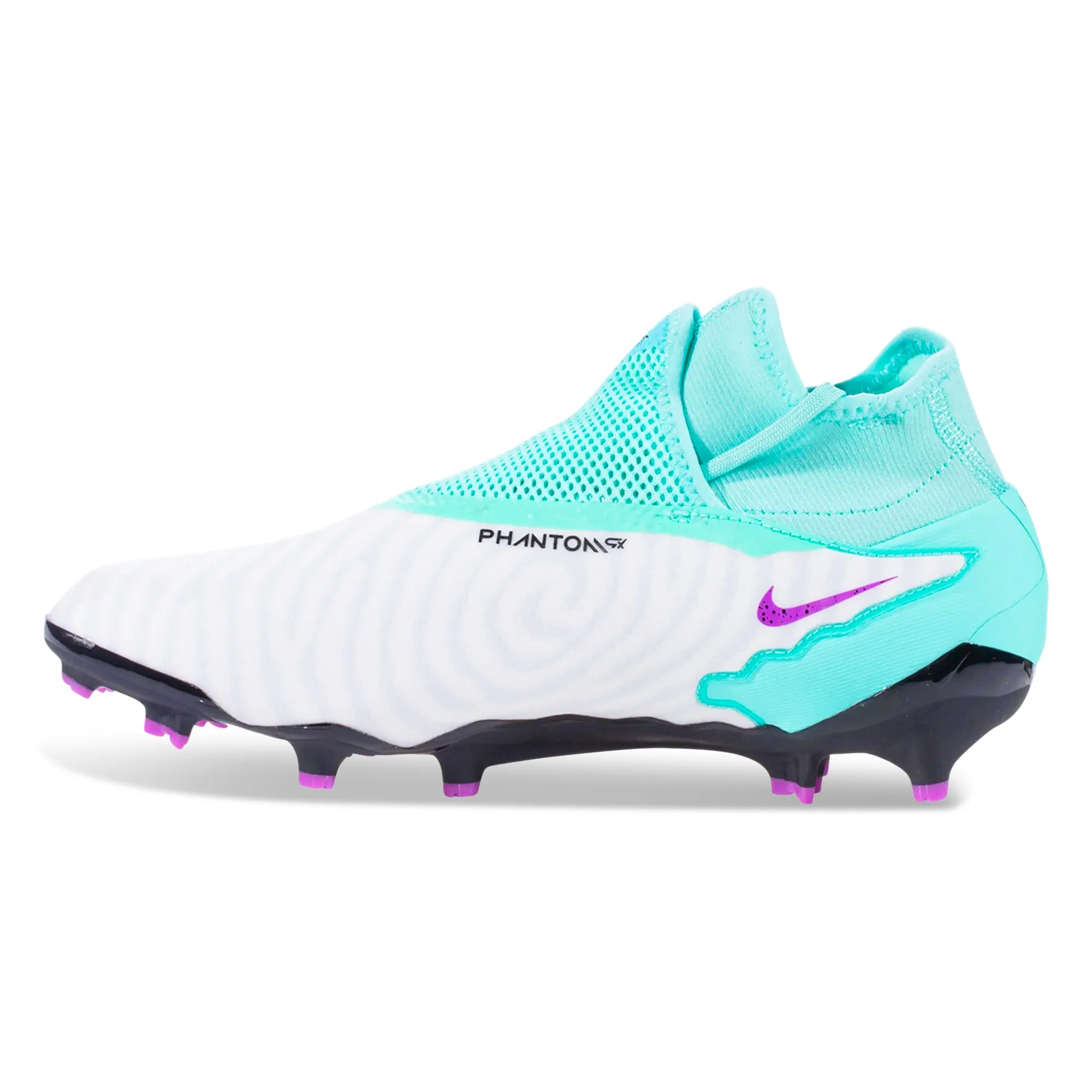 Nike Phantom GX Pro DF Firm Ground Soccer Cleats (Hyer Turquoise/Fuchsia Dream)