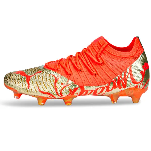 Puma Neymar Jr. Future Z 1.4 Firm Ground Soccer Cleats (Fiery Coral Gold)