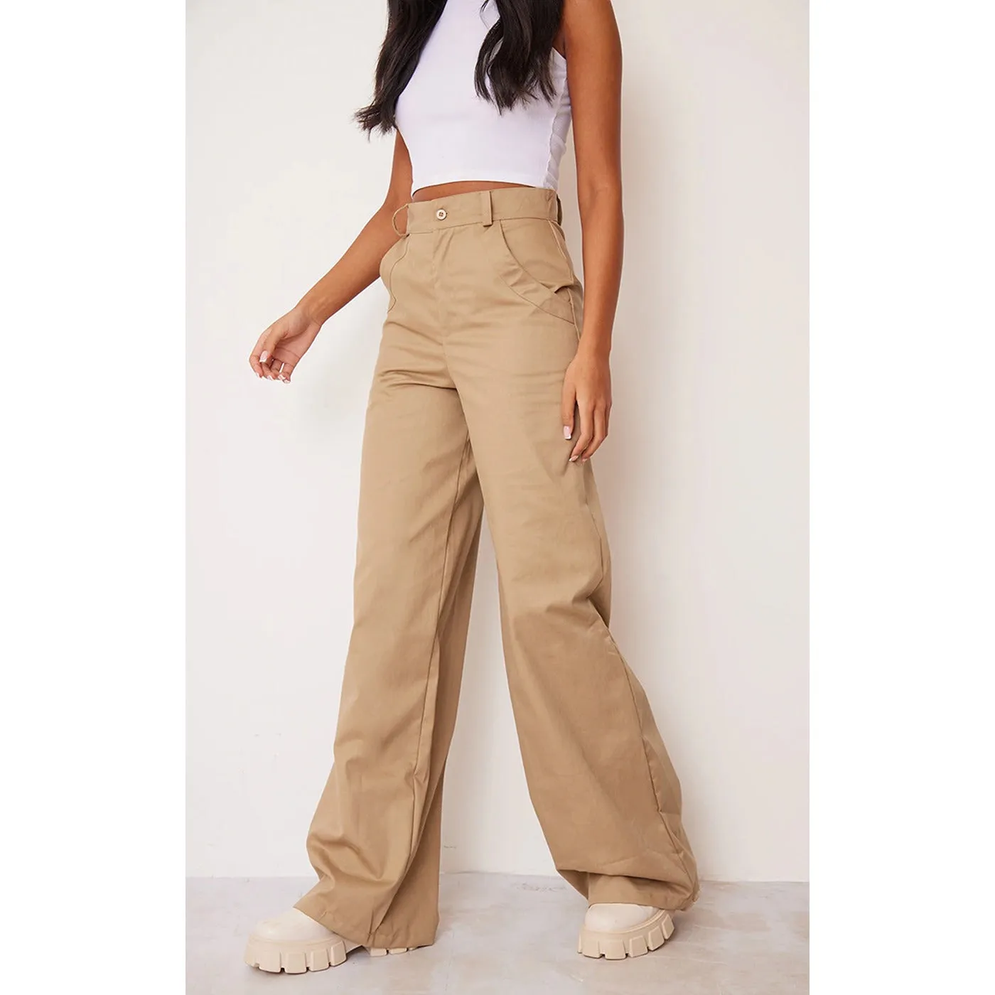 Stone Tailored Extreme Wide Leg Trousers