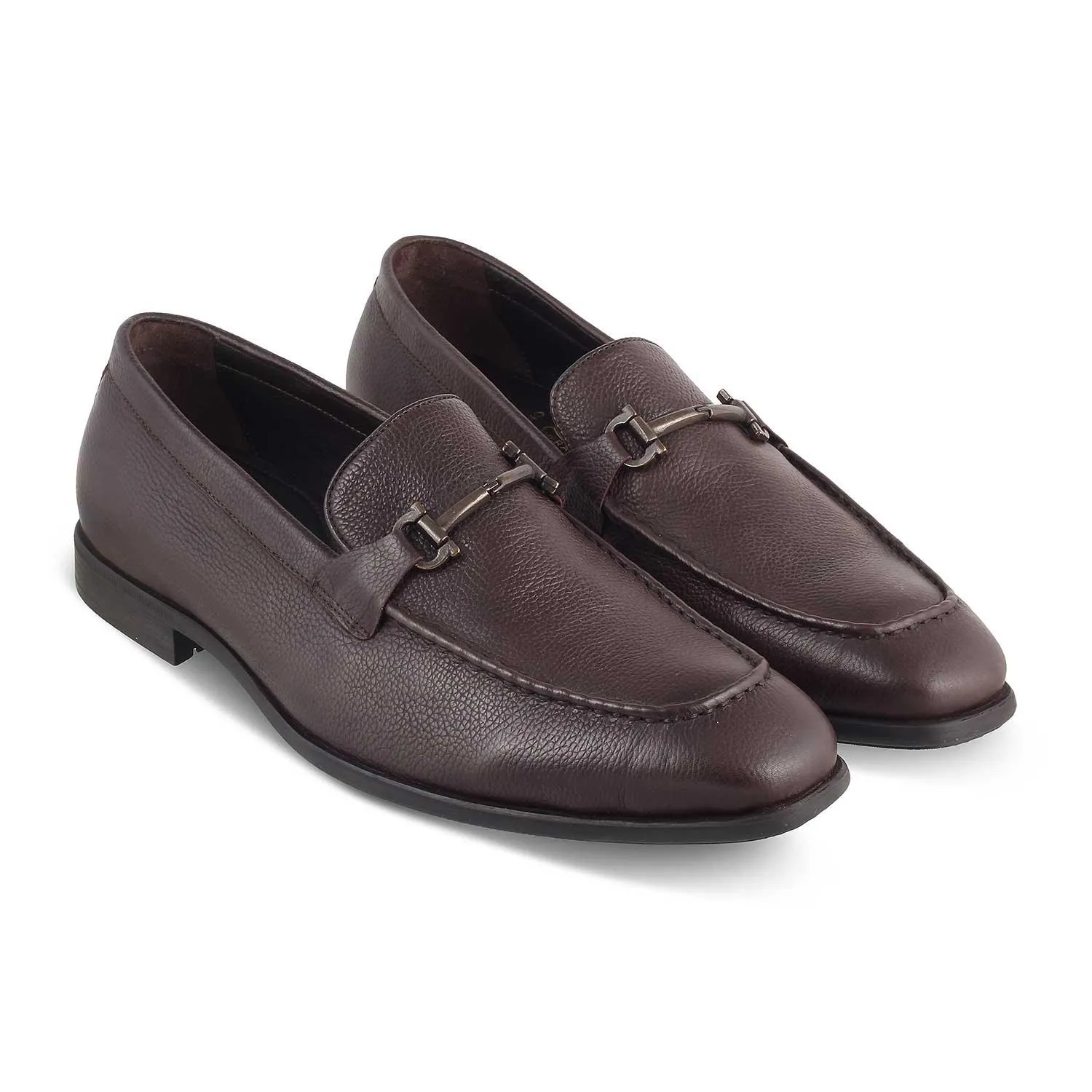 The Tumac Brown Men's Leather Loafers Tresmode