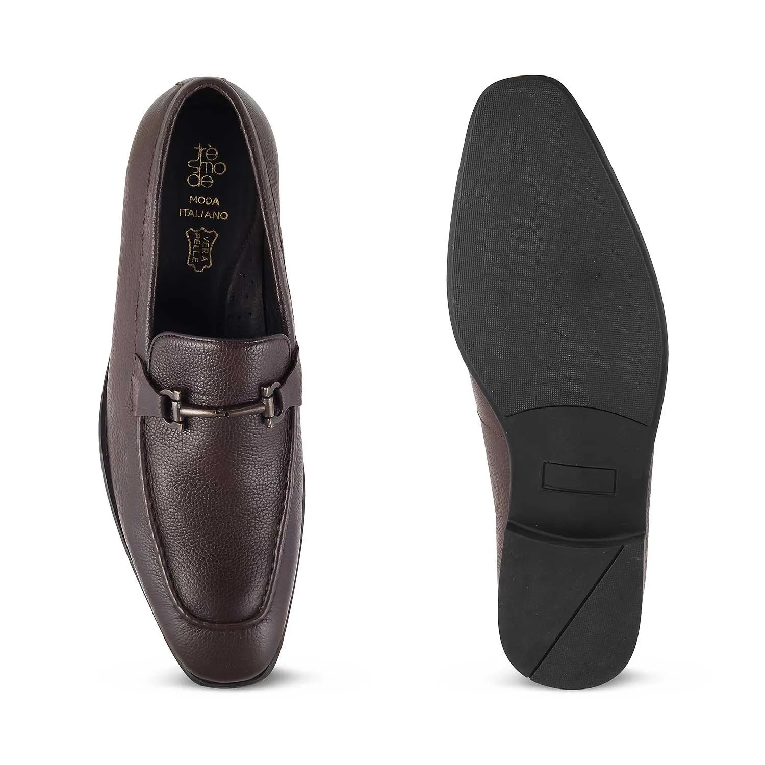 The Tumac Brown Men's Leather Loafers Tresmode